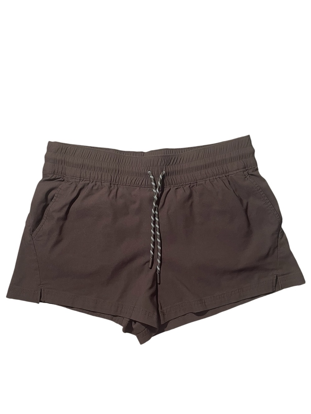 B8- Avalanche Women's Elastic Waist Drawstring Shorts - Brown